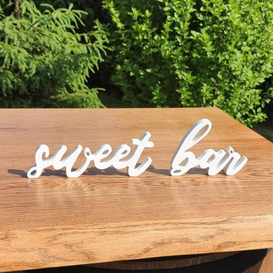 Dřevěný nápis Sweet bar