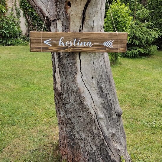 Svatební cedule hostina